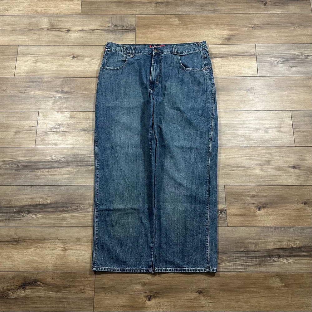 Vintage 2000s Y2K Culture Dark Wash Wide Leg Jeans